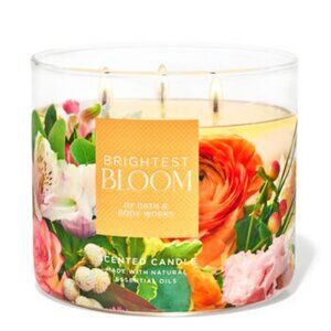 Bath and Body Works Brightest Bloom 3 Wick Candle